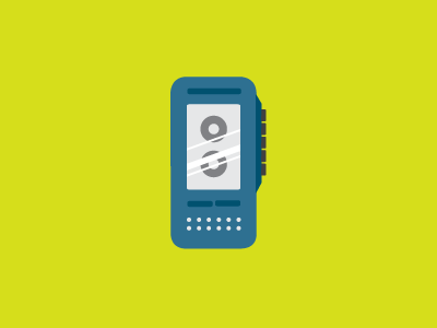 My old tape recorder cassette icon illustration player tape recorder vector