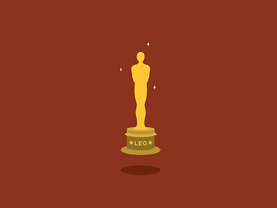 The Oscar Goes to.. icon illustration oscar trophy vector