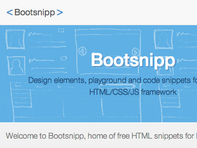 Part of Bootsnipp homepage bootsnipp bootstrap