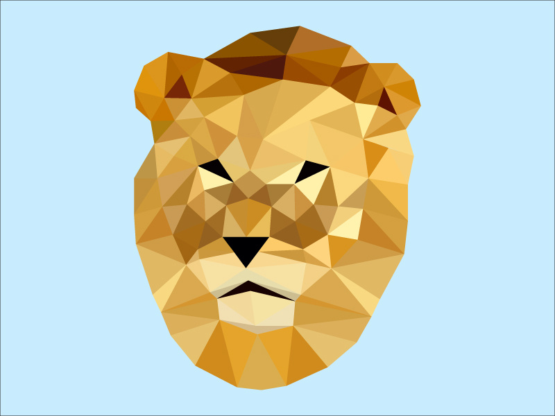 Lion King lion king low poly