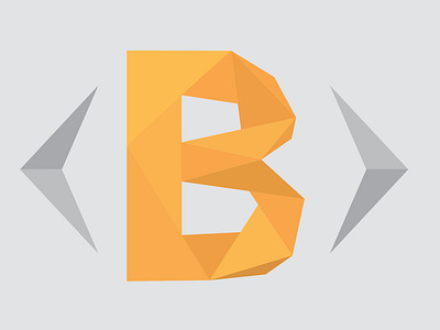 Logo redesign bootsnipp logo low poly triangles