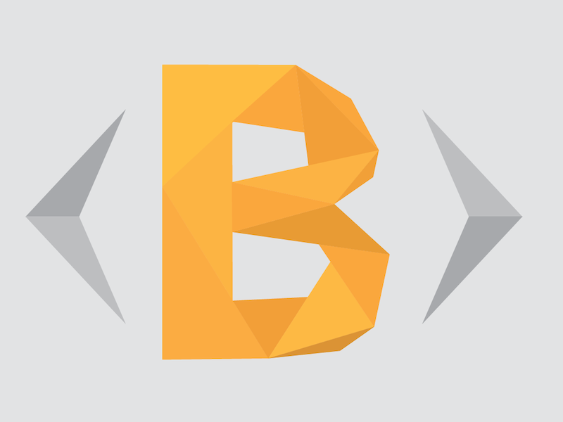 Logo redesign bootsnipp logo triangles low poly