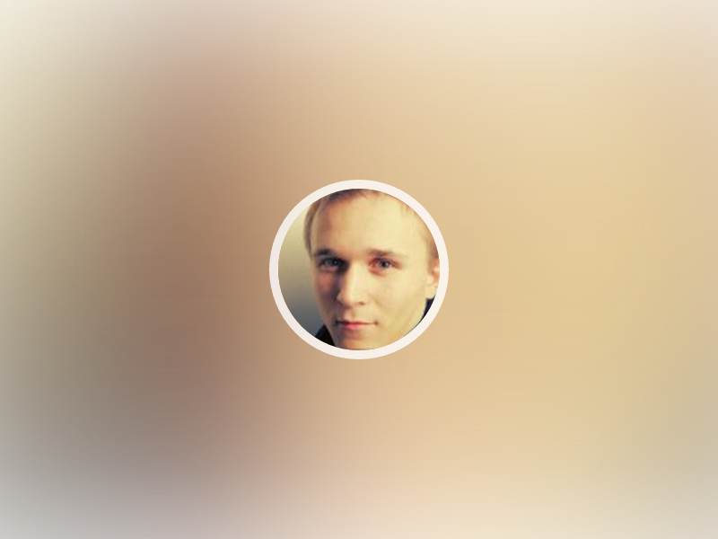 Using blurred profile image as background avatar profile blur