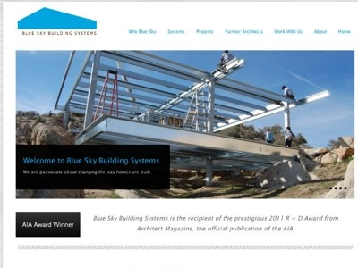 Blueskybuildingsystems.com construction company website