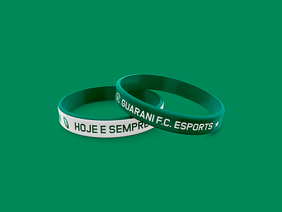 Guarani FC Esports Silicone Wristbands Concept apparel branding brazil design esports gaming guarani illustration pedro soccer sports wristband