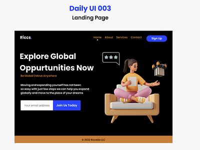 Landing Page Design
Day 003