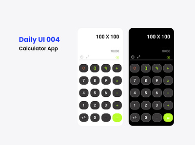 Calculator App Day Four app design graphic design illustration typography ui ux vector