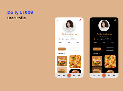 Smosh Town Burger Ordering App || User Profile app branding design illustration logo typography ui ux vector