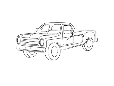 Hand drawn style car drawing illustration vector