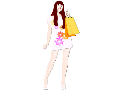 Shopping clip art illustration vector