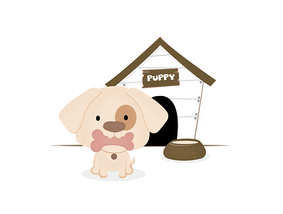 'Puppy' Illustration design illustration vector