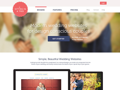 Facelift. banner image blurred branding marketing site website wedding