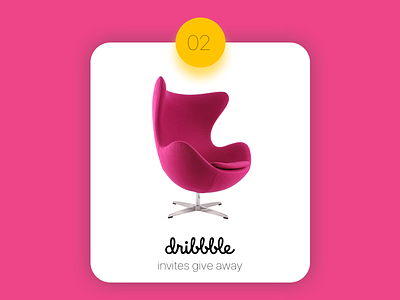 Dribbble Invite admit dribbble invite giveaway invitation invite ticket two