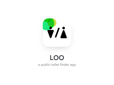 Loo interaction design logo loo mobile app public toilet toilet finding app toilet logo uxui visual design