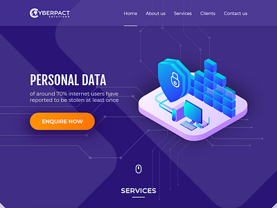 Cyberpact Solutions cyber cyber security cyberpact data design designer illustration security ui user center design ux visual art visualdesign visualdesigner web webdesign webdesigner website website concept websitedesign