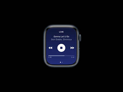 On Air. WatchOS apple watch design entertainment player ui ux watchos