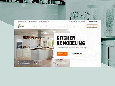 A+ construction construction design flat furniture kitchen main screen remodeling screen ui ux web website