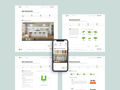 A+ construction construction design flat furniture kitchen mobile price quote remodeling screen steps styles ui ux web website