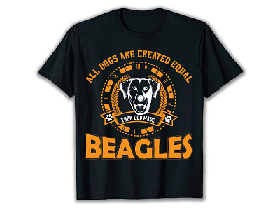 All Dogs Are Created Equal Then God Made Beagles 3d best dog t shirt design best dog t shirt design custom dog t shirts for humans custom dog t shirts for humans design dog grapich dog t shirt design dog usa graphic design illustration logo