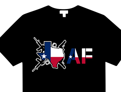 TEXAS AF branding graphic design motion graphics texas born shirt ui