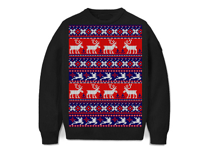 Ugly-Christmas-Sweatter-pattern-with-gun-rifle-3 graphic design ugly sweater photoshop vectors