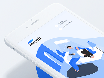 Mircli Illustrations part 3 blue character download freebies gradient icons illustration ios light noise stroke web