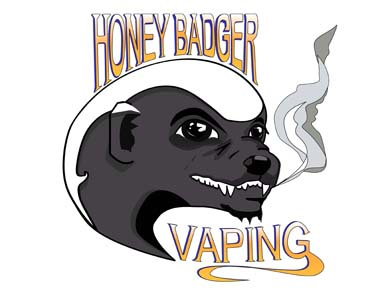 Honey Badger Logo badger honey logo smoking vaping