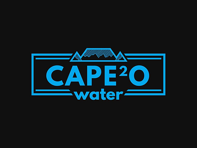 Cape-2-0 Water branding design icon illustration logo typography vector