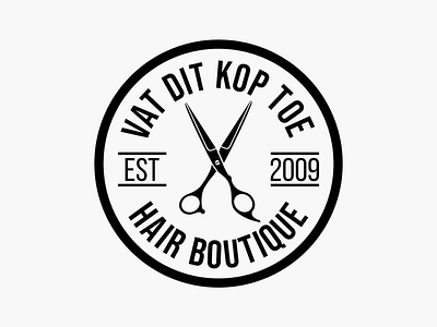 Vat Dit Kop Toe Hair Boutique branding design icon illustration logo typography vector