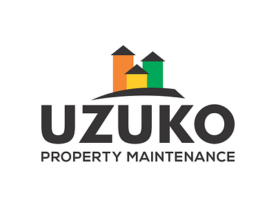 Uzuko Property Maintenance branding design icon illustration logo typography vector