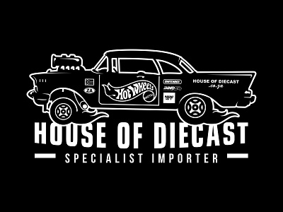 House of Diecast branding graphic design illustration logo vector