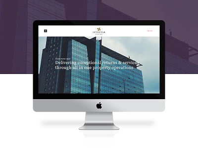 Investar iMac design homepage imac madebyshape responsive shape ui ux web design