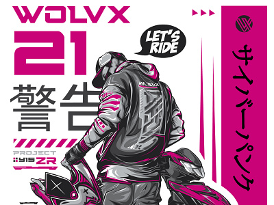 WOLVX Y15ZR CYBERPUNK design graphic design illustration