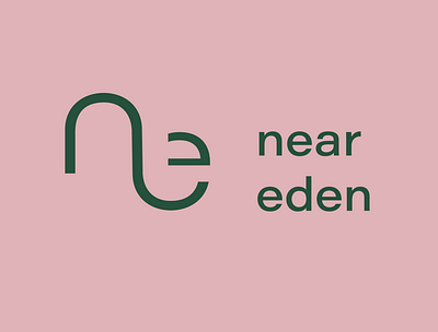 Near Eden- Your Neighborhood Plant Store branding graphic design logo typography