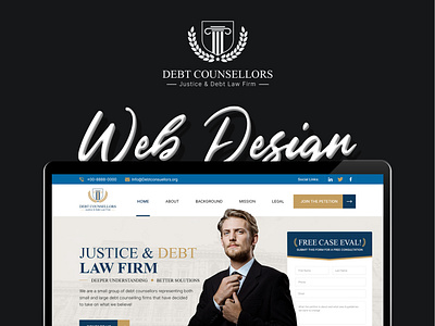 Landing Page Design For Law Agency