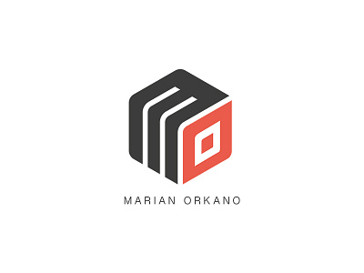 Marian Orkano architecture black branding logo m mark o red