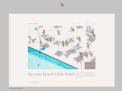 Main page for Ocean Beach Club Hotel brand clean ecommerce hotel landing landing page luxury main modern ui ux design webdesign