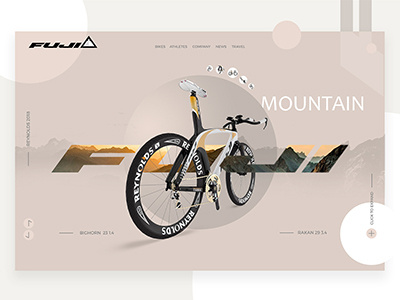 Reynolds store. bike design landing moutain page store ui ux web