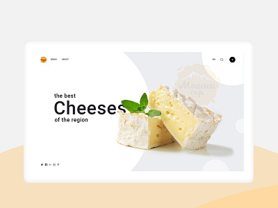 Chesse store chesse delicious desiginspiration ecommerce landing page light product store taste tea webdesign weblog