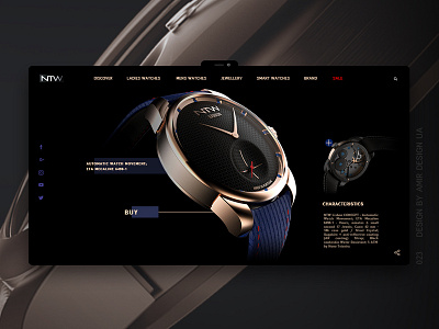 NTW Watches brand clock ecommerce landing landing page luxury store ui ui ux ux ux design watches web webdesign