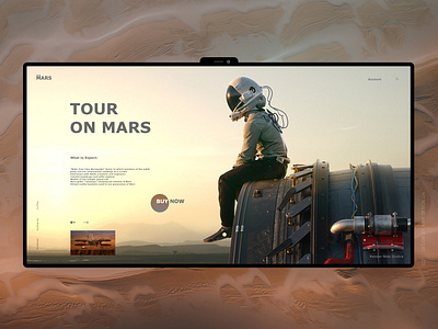 Tour on Mars brand ecommerce illustration landing landing page mars nasa space store taxi tour ui ux ux design webdesign