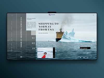 landing page for Norway shipping company app brand cargo deliver ecommerce landing page luxury norway shipper shipping shipping container store ui ui ux ux ux design web webdesign