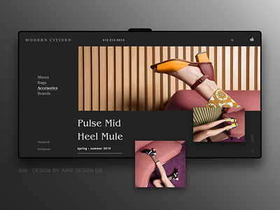 CITIZEN ELEGANT - redesign brand citizen dress ecommerce landing landing page luxury shoes shop store storefront ui ui ux ux ux design web webdesign woman