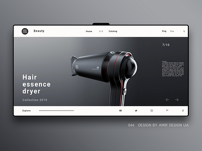 Hair dryer landing page!