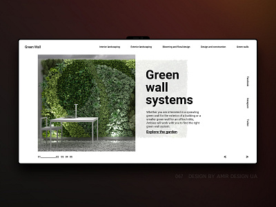 Garden wall system ecommerce green greenwall landing landing page loft luxury minimal modern shopify simple store ui ui ux ux ux design wall wall system web webdesign