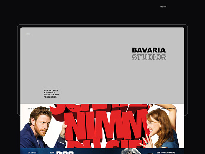 Bavaria_studios_rebranding_redesign brand branding cinema ecommerce film identity landing landing page rebranding redesign ui ux ux design webdesign