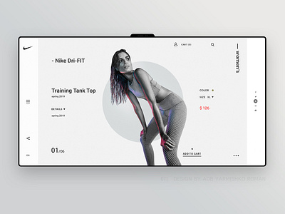 Nike_store, V2 adidas brand branding cean ecommerce landing landing page luxury main page modern nike puma shop sport store ui ux web webdesign woocomerce