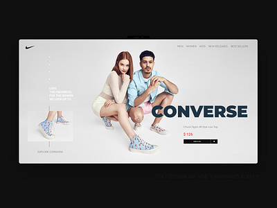 Nike converse Custom Chuck Taylor All Star High Top boots brand cart checkout e commerce ecommerce gym app landing landing page lifestyle running shoes snkrs store tennis training ui ux ux design web
