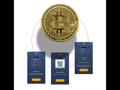 Enter - Wallet for bitcoin app bitcoin coin crypto crypto wallet cryptocurrency ui ux wallet wellet app