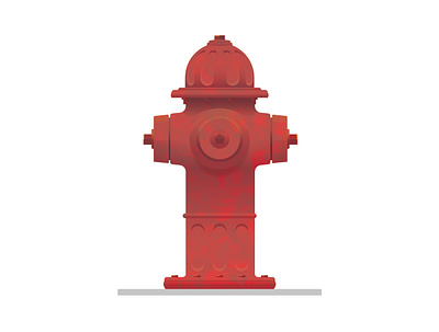 Rusty Fire Hydrant art design graphic design illustration illustrator minimal texture vector